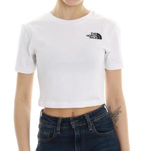 T-SHIRT ESSENTIAL CROPPED THE NORTH FACE BIANCO